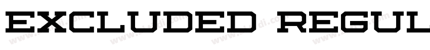 Excluded Regular字体转换